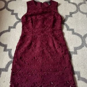 Forever 21 Burgundy Lace Dress